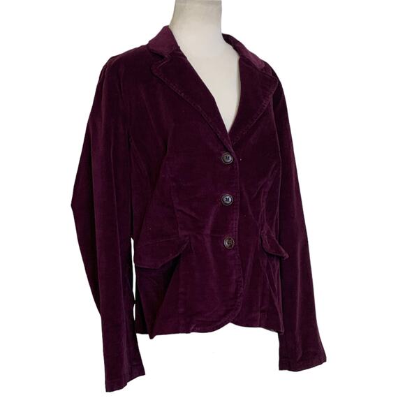 St. John's Bay stretch purple corduroy casual blazer size XL - Picture 7 of 11